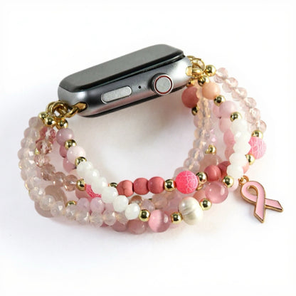 Gemstone beaded Apple Watch band 