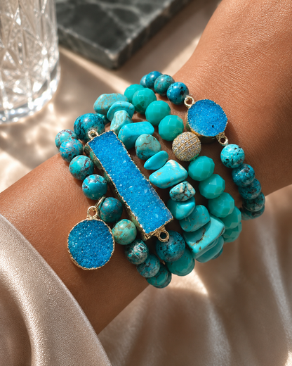 Carribean Calm Turquoise Bracelet Stack