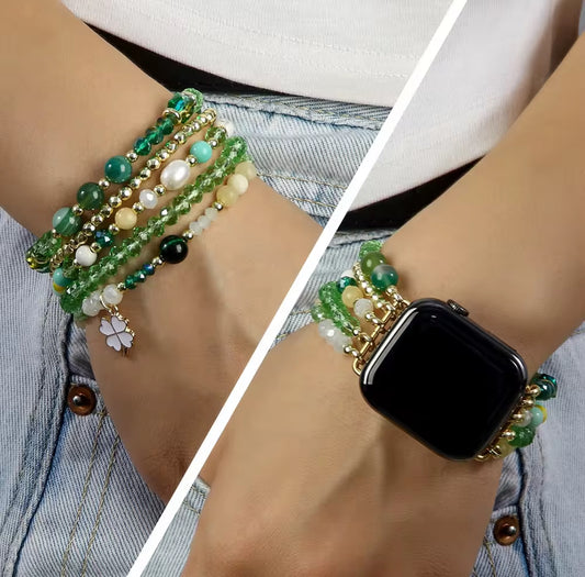 Green Clover Apple Watch Band