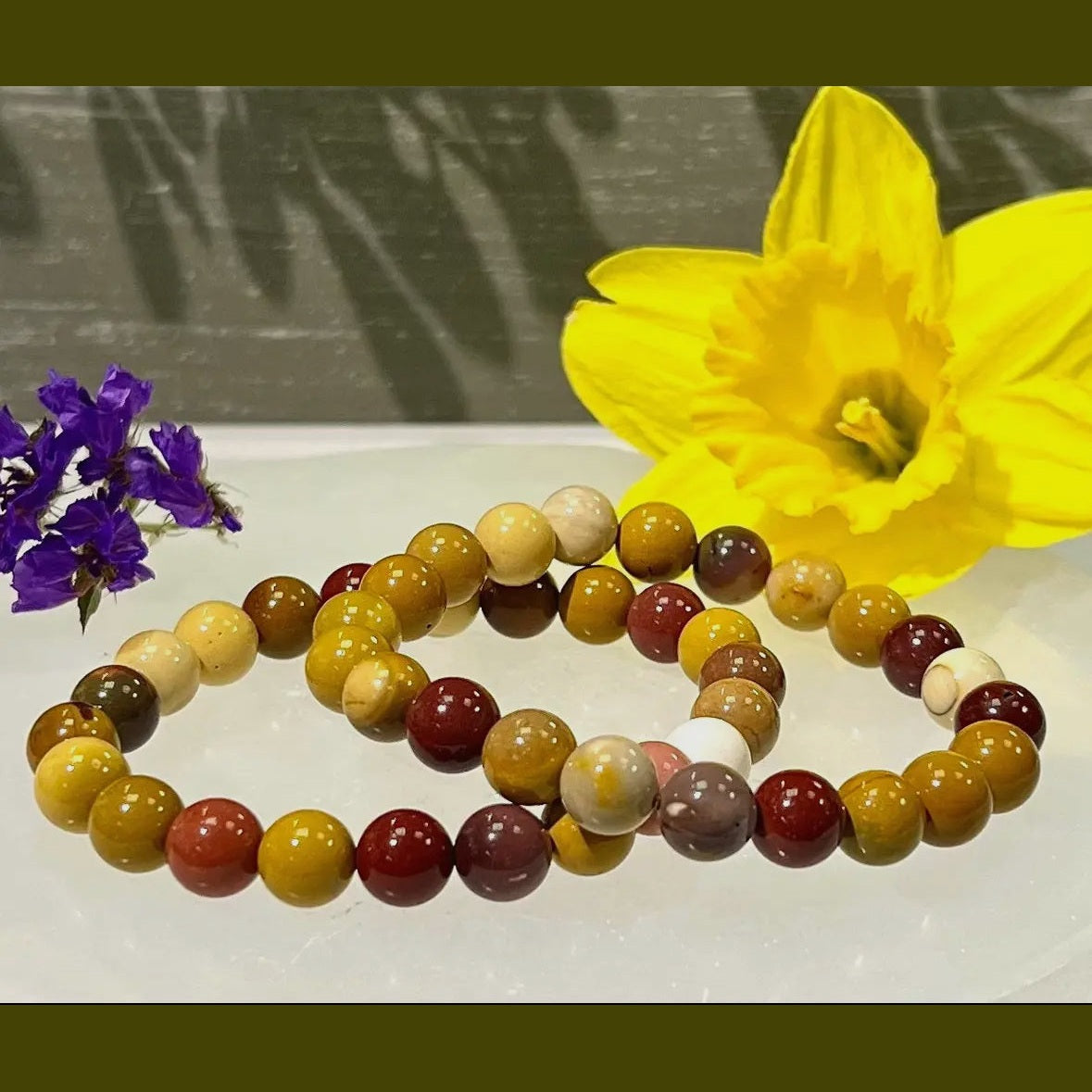Mookaite Jasper Gemstone Bracelet -8MM