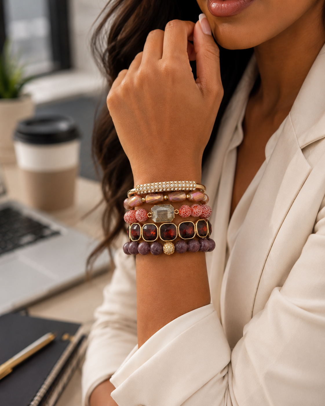 Wine Bracelet Set