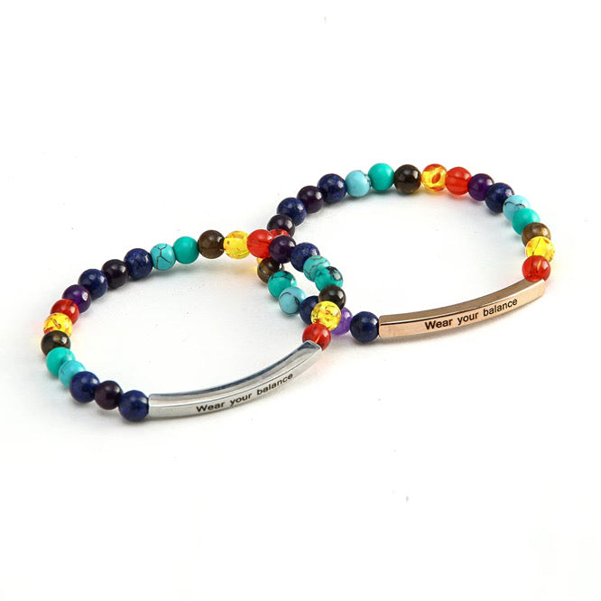 Chakra beaded bracelet
