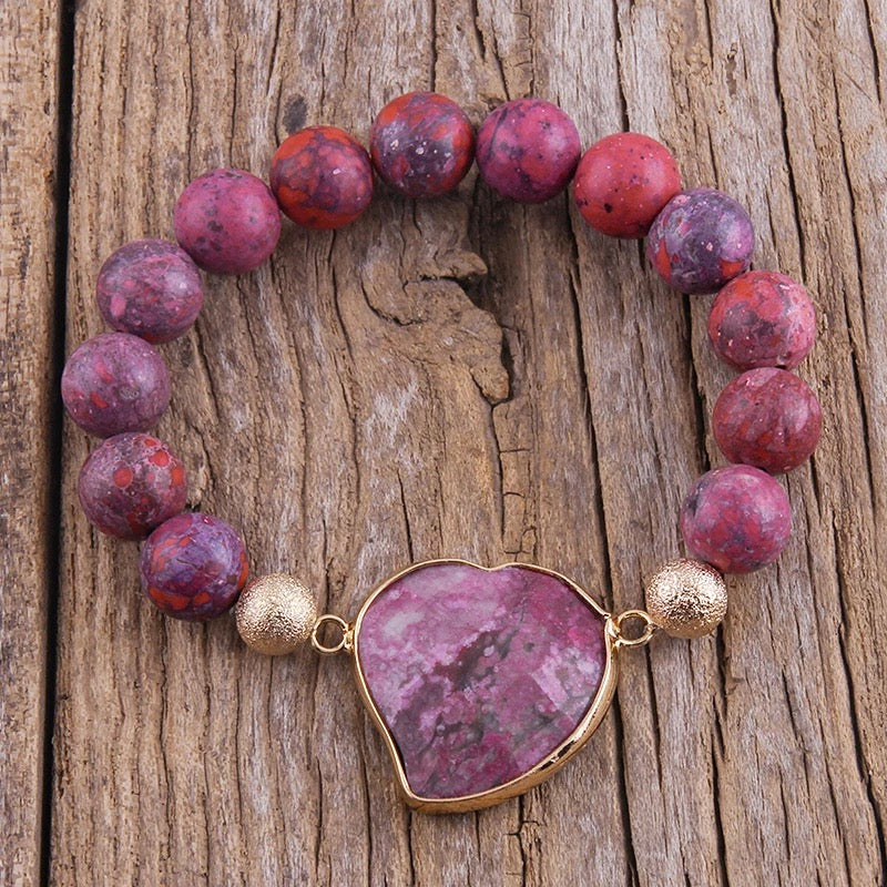 Beaded Heart Bracelet