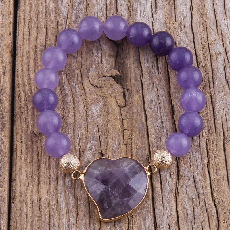 Beaded Heart Bracelet