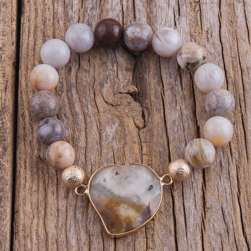 Beaded Heart Bracelet