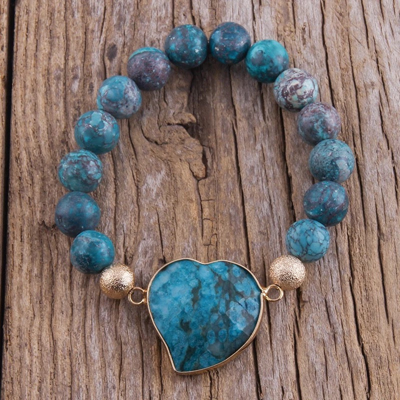 Beaded Heart Bracelet