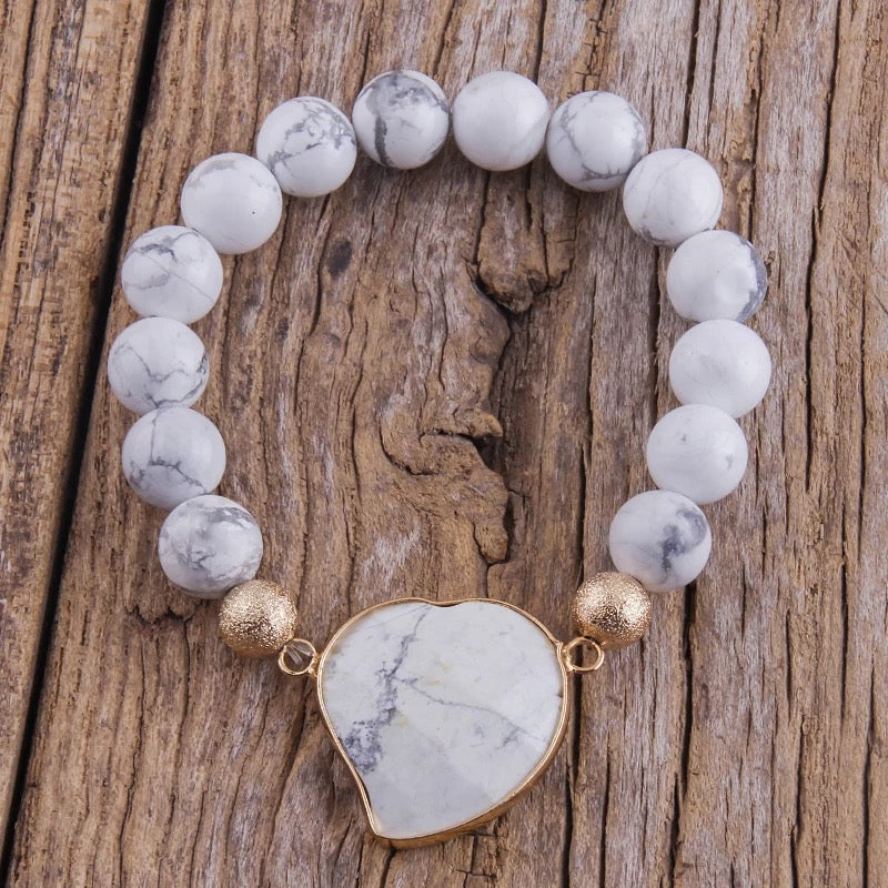 Beaded Heart Bracelet