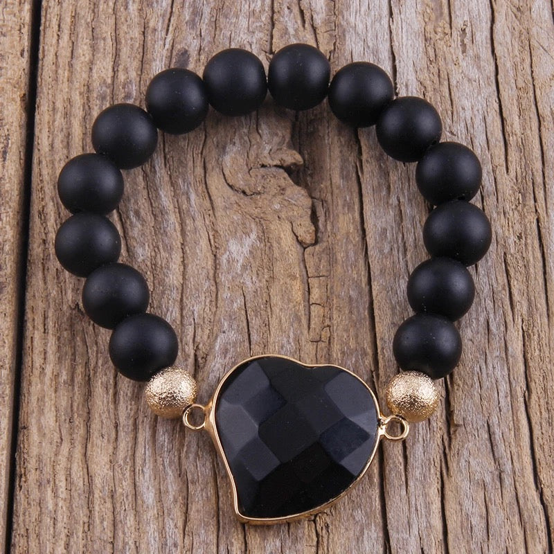 Beaded Heart Bracelet