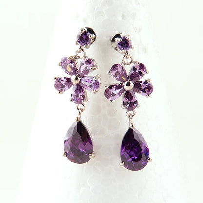 Water Drop Flower Earrings
